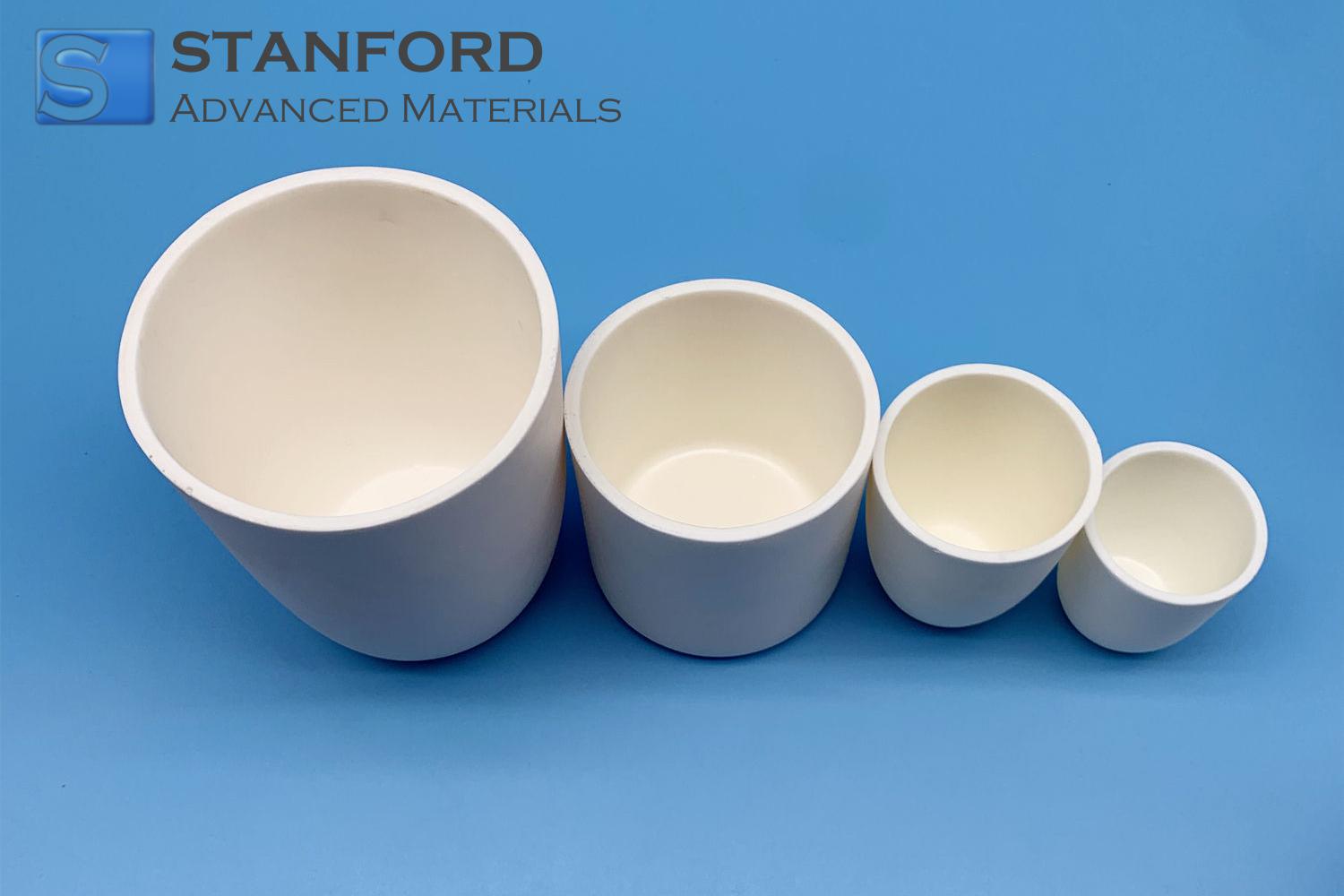 Alumina Crucible, Al2O3 Crucible Conical, 95%, 400 mL