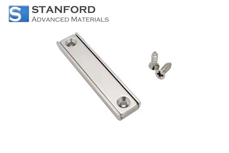 SMG9308 Rectangular Mounting Magnets 0.25 inch screw