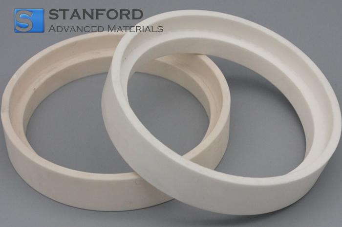 Alumina Ceramic Ring, Aluminum Oxide Ring, Al2O3 Ring 95%, Dia. 10 mm